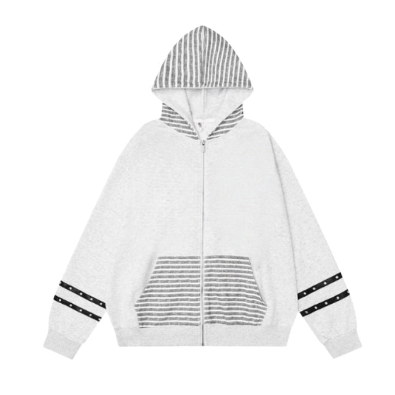 Striped Chic Trendy Hoodie